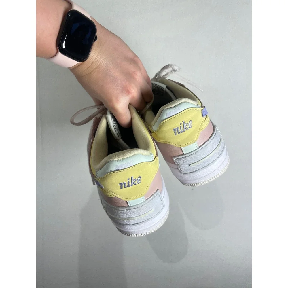Nike Air Force 1 Shadow Womens 8.5 Pastel Pale Ivory CI0919-106 Low Top Sneakers